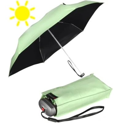 Abbildung von Knirps mini Taschenschirm Travel mit UV und Hitze Schutz wasabi