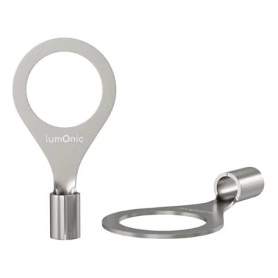 Abbildung von Lumonic 25x Quetschkabelschuhe blank 0,5 1,5mm² I RIngkabelschuhe M8 unisoliert Kabelschuhe M8, Rohrkabelschuh 0,5mm2 1,5mm2 Ringösen, Quetschverbin
