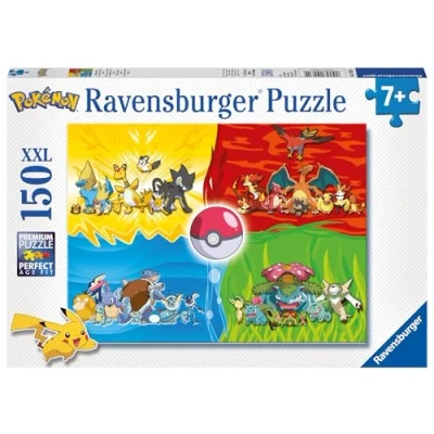 Abbildung von Ravensburger Kinderpuzzle 10035 Pokémon Typen 150 Teile XXL Puzzle für Kinder ab 7 Jahren, Spielzeug, Geschenk, Fantasie &amp; Abenteuer