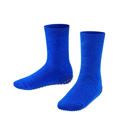 Abbildung von FALKE Unisex Kinder Stoppersocken Catspads K HP Baumwolle Wolle rutschhemmende Noppen 1 Paar, Blau (Dark Demin 6719), 31 34