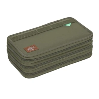 Abbildung von LÄSSIG Federmäppchen befüllt 20 teilig / School Triple Pencil Case Unique Olive