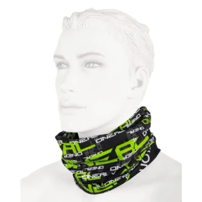 Abbildung von O‘NEAL Halstuch Schlauch Schal Mountainbike Motocross Motorrad Ungesäumt, Bequemes Material, elastischer Stoff Neckwarmer Matrix Unisex Schwarz Grün Einheitsgröße