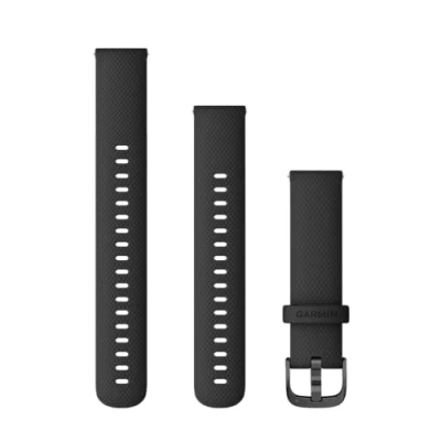 Abbildung von Garmin Schnellwechsel Armband 18mm, passend für Venu 2S/ 3S, Vivoactive 4S, Vivomove Legacy Hero Rey/ Captain Marvel, Forerunner 255S/ 265S