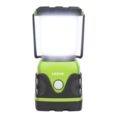 Abbildung von Lepro LED Campinglampe Batteriebetrieben, Ultra Hell 1500 Lumen, 4 Modi &amp; Dimmbar Camping licht, Notfallleuchte für Stromausfällen, Wandern, Notfall, Ausfälle und so weiter