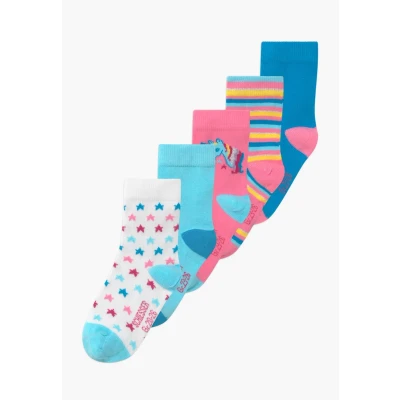 Abbildung von Schiesser MÄDCHEN 5 PACK Socken multicoloured für Kinder, Größe: 19 22, Multi coloured