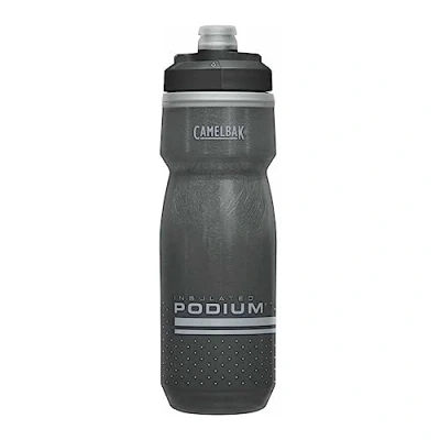 Abbildung von Camelbak Podium Chill Sportwasserflasche, Quetschflasche, zum Laufen, Radfahren, Wandern Schwarz