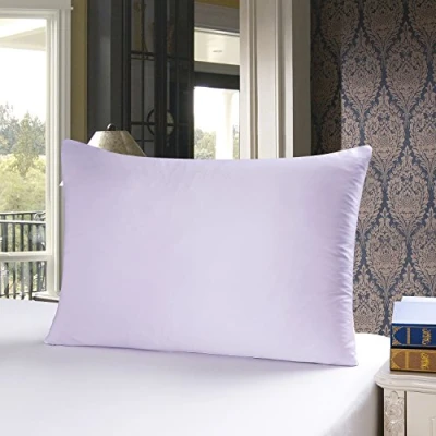 Abbildung von Townssilk, Kissenbezug 100% Seide, 19 mm, beidseitig mit verstecktem Reißverschluss. Lavender, 50 x 90 cm