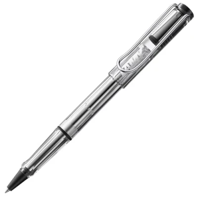 Abbildung von Lamy safari vista Tintenroller zeitlos klassicher Stift mit ergonomischem Griff &amp; Strichbreite M Gehäuse aus robustem ASA Kunststoff Tintenrollermine 63 in blau