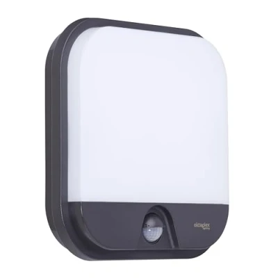 Abbildung von Oktaplex Cera Aussenlampe mit Bewegungsmelder IP54 Außenwandleuchte 3000K warmweiß 1850lm LED Außenleuchte anthrazit 19,5W 230V