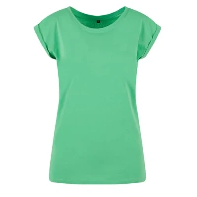 Abbildung von Build Your Brand Damen BY021 Ladies Extended Shoulder Tee T Shirt, Fresh Green, M