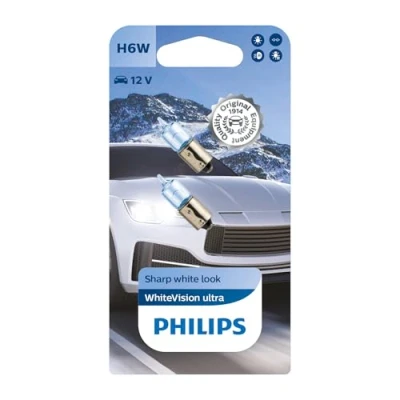 Abbildung von Philips WhiteVision ultra H6W Signallampe, Doppelblister, 543430, Double blister