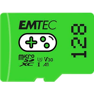 Abbildung von Emtec Gaming ECMSDM128GXCU3G MicroSD Karte 128 GB Schreibgeschwindigkeit 95 MB/s Lesegeschwindigkeit 100 Grün