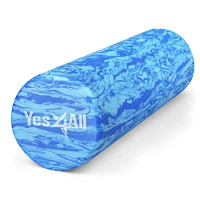 Abbildung von Yes4All Faszienrolle für Rücken, Wirbelsäule, Beine, Arme 30/45/60/90 cm Mittel Harte Foam Roller, Schaumstoffrolle Yoga, Pilates, Dehnung &amp; Fitness