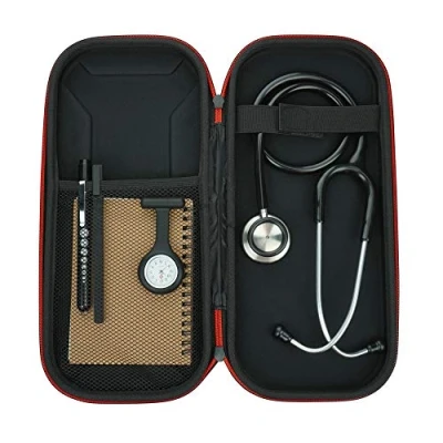 Abbildung von Stethoskop Bundle Kit inklusive Doppelkopf Stethoskop, Taschenlampe, Hartschalenstethoskop Etui, Stift und A6 Notizblock Für Krankenschwestern, Medizinstudenten