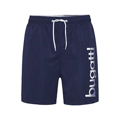 Abbildung von Bugatti Herren Badeshort in Marineblau, türkis oder schwarz, XL