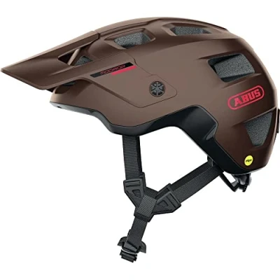 Abbildung von ABUS MTB Helm MoDrop MIPS robuster Fahrradhelm mit Aufprallschutz für Mountainbiker individuelle Passform Unisex Kupfer Matt, S