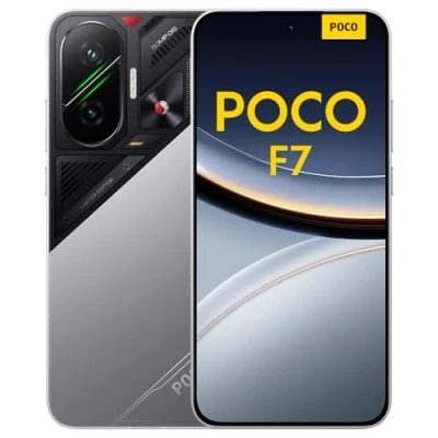 Abbildung von Xiaomi Poco F7 Smartphone, 12+512GB, Silber, Flaggschiff Snapdragon 8s Gen 4, 6500mAh Akku, 50MP Sony Kamera mit OIS, 6,83&quot; 1.5K 120Hz AMOLED Display (Kein Netzadapter enthalten)