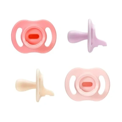 Abbildung von Tommee Tippee Ultraleichter StayPut Schnuller, 0 6m, 4er Pack, einteiliges Silikondesign