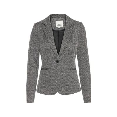 Abbildung von ICHI Ihkate BL Blazer, Damen, Größe: XS, Black white herringbone
