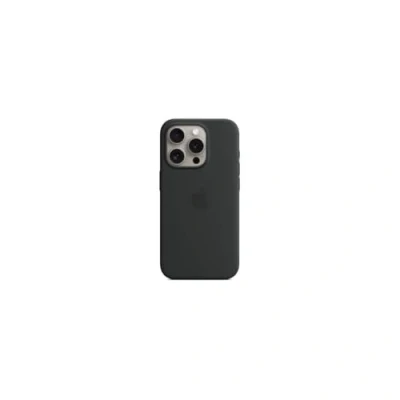 Abbildung von Apple MagSafe Silikon Back Cover Schwarz iPhone 15 Pro Max