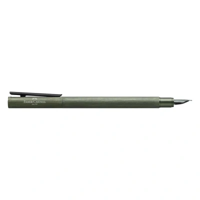 Abbildung von FABER CASTELL 146150 Füller Neo Slim Aluminium, Federbreite M, olivgrün