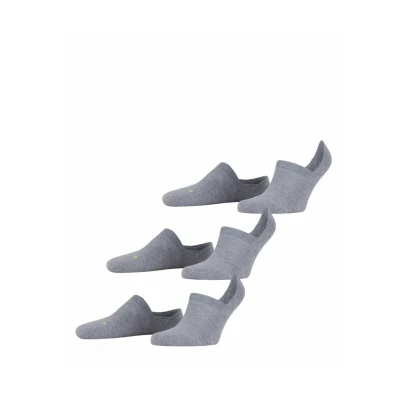 Abbildung von FALKE Unisex Füßlinge Cool Kick Invisible Multipack U In weich atmungsaktiv schnelltrocknend unsichtbar einfarbig 3 Paar, Grau Light Grey Melange 3775, 39 41