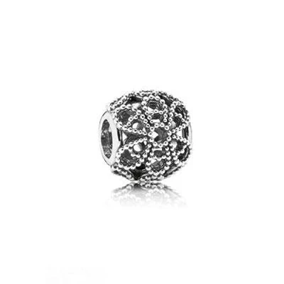 Abbildung von PANDORA Offen gearbeitetes Metallperlen Blüten Charm Sterling Silber 11 x 9,9 mm (T/H/B)