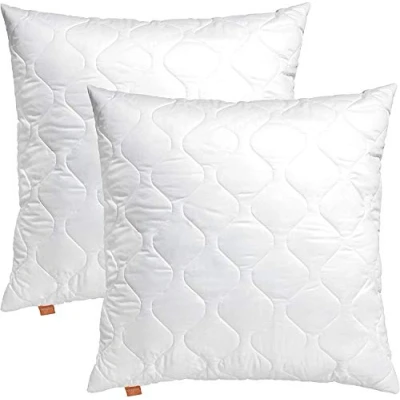 Abbildung von sleepling 2er Set Komfort 100 Kopfkissen, Zierkissen, Sofakissen, 40 x cm, Ökotex, waschbar bis 60 Grad, Made in EU, Füllmengengarantie, Größengarantie, weiß