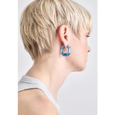 Abbildung von Swarovski Lucent HOOP Ohrringe, Damen, Größe: One Size, Blue