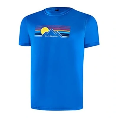 Abbildung von Black Crevice Herren Merino T Shirt,Light Blue, M