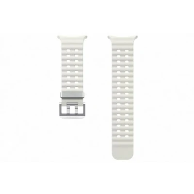 Abbildung von Samsung Marine Armband ET SNL70 für die Galaxy Watch Ultra Uhrenarmband, Sport Armband, Original Zubehör, elastisch, langlebig, guter Sitz, wasserbeständig, White