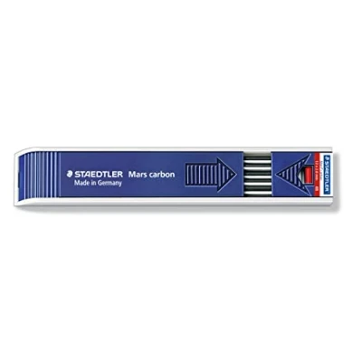 Abbildung von STAEDTLER Nachfüllmine für Fallminenstift Mars carbon, 2mm, Härtegrad 4B, Dose mit 12 Minen, 200 4B