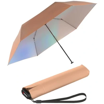 Abbildung von Knirps Taschenschirm US.050 Ultra Light Slim Manual mit UV und Hitzeschutz irisierender Beschichtung peach
