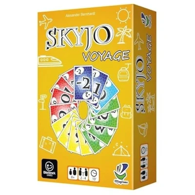 Abbildung von Skyjo Reiseversion Kartenspiel in französischer Sprache kompaktes Format 2 bis 8 Spieler 105 Karten + Regelheft schnelles und Familienspiel