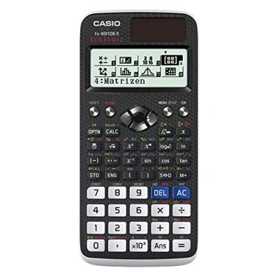 Abbildung von Casio FX 991DE X ClassWiz Scientific Calculator with Natural Display, Schwarz, Technisch Wissenschaftlich