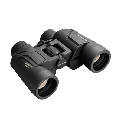 Abbildung von Olympus Fernglas 8x40 S mit Trageriemen, Tasche und 15 Jahre Herstellergarantie. Klare Bilder, natürliche Farben, breites Sichtfeld, leichtgewichtig ideal für Naturbeobachtung, Sport Konzerte