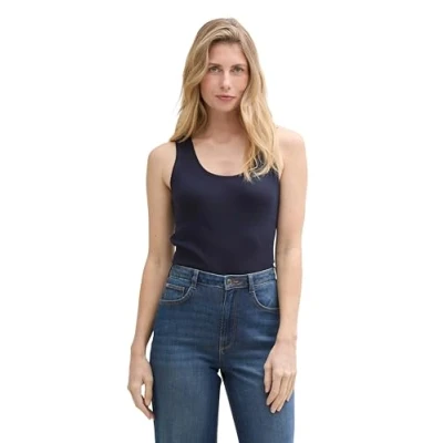 Abbildung von TOM Tailor CREW NECK Top, Damen, Größe: Medium, Sky captain blue
