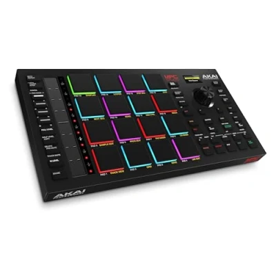 Abbildung von AKAI Professional MPC Studio MIDI Controller Beat Maker mit 16 anschlagsdynamischen RGB Pads, Software, zuweisbarem Touch Strip &amp; LCD Display