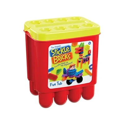 Abbildung von Stickle Bricks TCK07000 Hasbro Stick Fun Tub, Multi Color, Merhfarbig