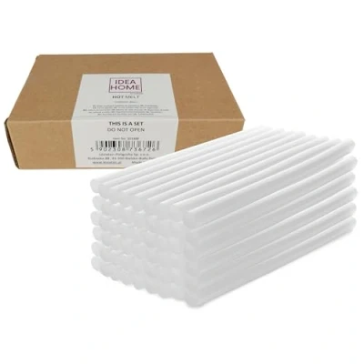 Abbildung von IDEA HOME Heißklebestifte, 200 x 11 mm, transparent, Universal, für Heißklebepistole, ideal Heimwerker, Handwerk, Freizeit, 50 Stück