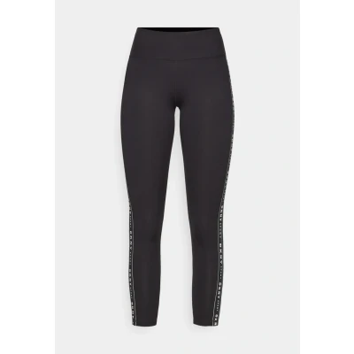 Abbildung von DKNY Balance Compression HIGH Waist 7/8 LOGO Taping Tights, Damen, Größe: Medium, Black/white