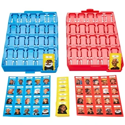 Abbildung von Schnappen und los, rate mal, wer? Spiel, originelles Ratespiel für Kinder ab 6 Jahren, tragbares 2 Spieler Reisespiel