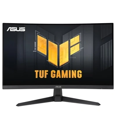 Abbildung von ASUS TUF Gaming VG27VQM1B 27 Zoll Full HD Curved Monitor 280 Hz, 1ms GtG, FreeSync, AdaptiveSync, 10 bit Fast VA Panel, 16:9, 1920x1080, DisplayPort, HDMI, Speaker