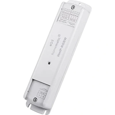 Abbildung von Homematic IP Smart Home LED Controller RGBW, indirekte Beleuchtung, steuert Lightstrips. Strips per App, Google Assistant und Alexa, 157662A0