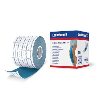 Abbildung von BSN medical medizinisches Klebepflaster (Leukotape K), elastisch, 5 cm x m, Farbe: blauBlau., Azul, 5cm 4.5m