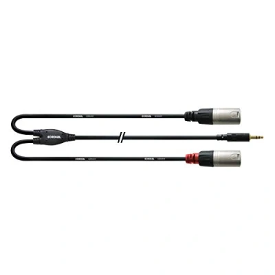 Abbildung von CORDIAL Kabel Y Adapter minijack stereo/2 XLR male 3 m Essentials Mini Jack /