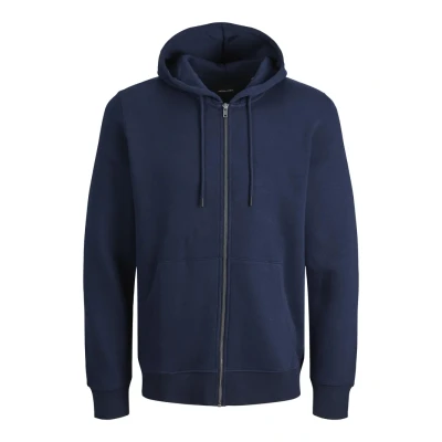 Abbildung von JACK &amp; JONES Herren Jjebradley Zip Hood Noos Pls Sweatshirt Jacke, Marine, 4XL Große Größen EU