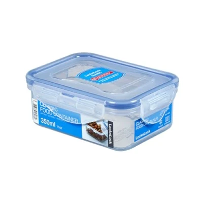 Abbildung von LocknLock CLASSIC Frischhaltedose 350 ml 13,5 x 10,2 5,2 cm 100 % luft und wasserdichte Vorratsdose Spülmaschinen , Mikrowellengeeignet BPA Frei 4 fach Sicherheits Verschluss