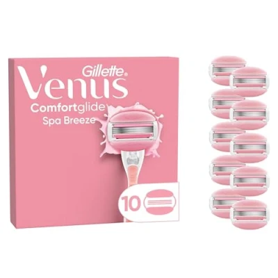 Abbildung von Gillette Venus ComfortGlide Spa Breeze Damenrasierklingen, 10 Ersatzklingen für Damenrasierer