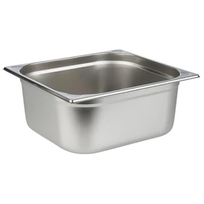 Abbildung von APS 81706 GN 2/3 Behälter, rostfreier Gastronormbehälter Edelstahl, Abmessungen 325 x 355 mm/Höhe 150 mm/Volumen 12,5 Liter